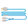 2 In 1 USB Cable Zipper Charging Cable